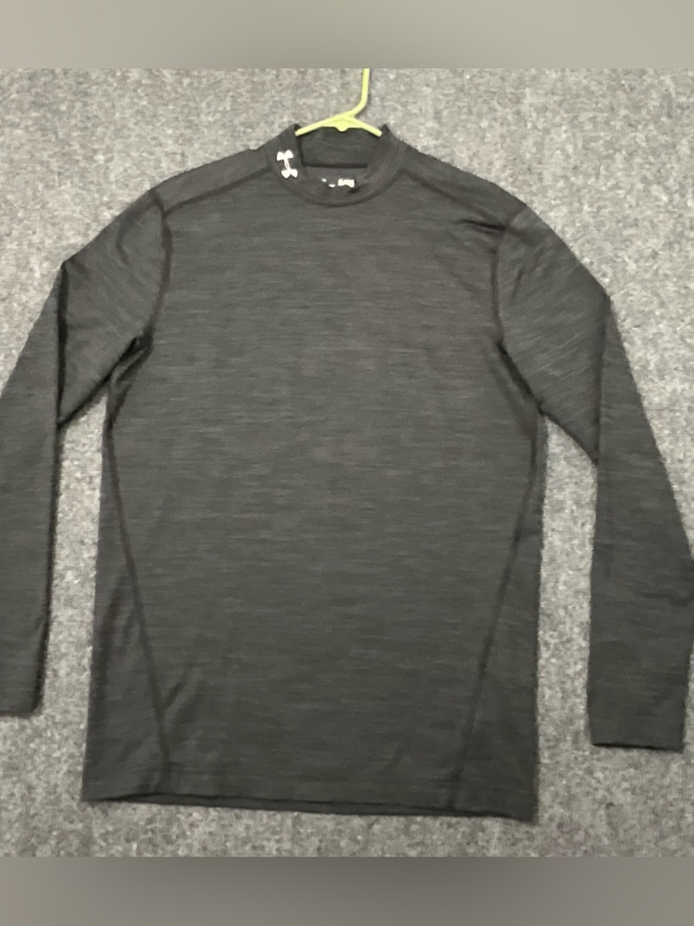 Under Armour Men's COMPRESSION Long Sleeve — Dark Charcoal Heather Black Size XL